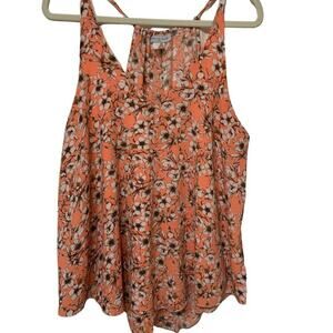 Janette Plus USA Sleeveless Top Size 2X Front Lined Peach‎